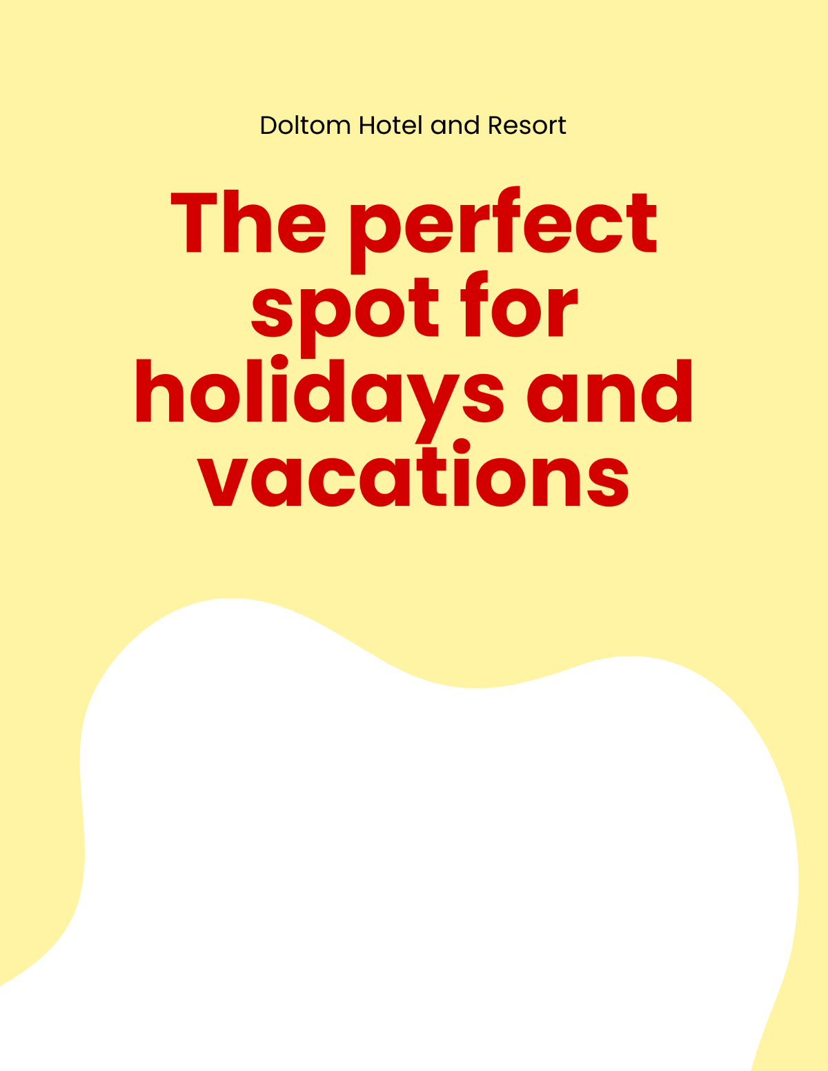 Holiday Vacation Flyer