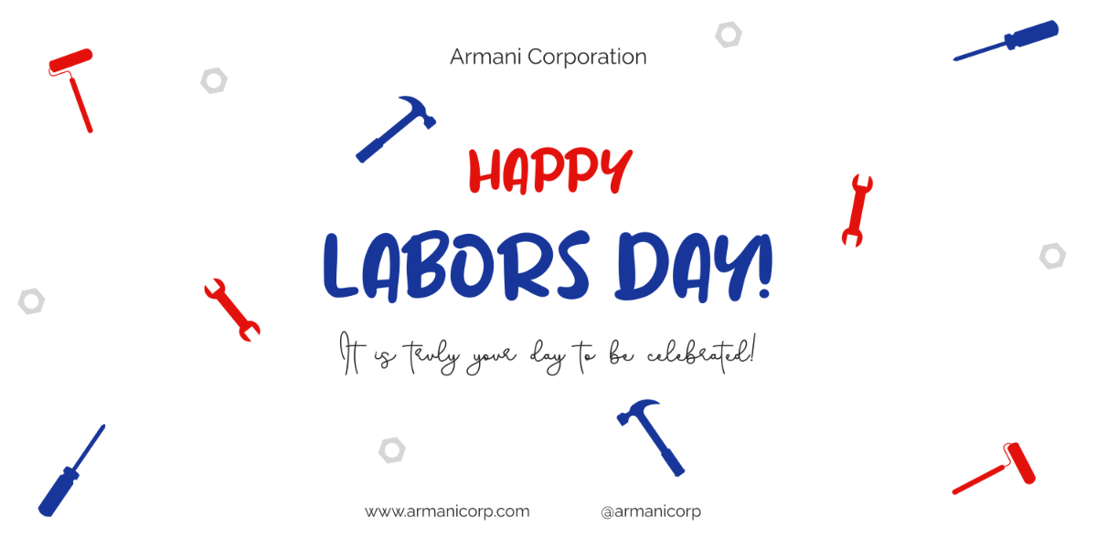 Transparent Labor Day Banner Template