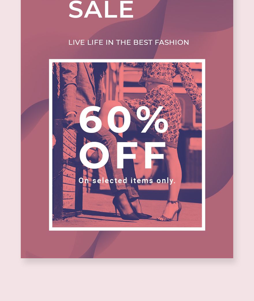 Fashion Sale Offers Pinterest Pin Template