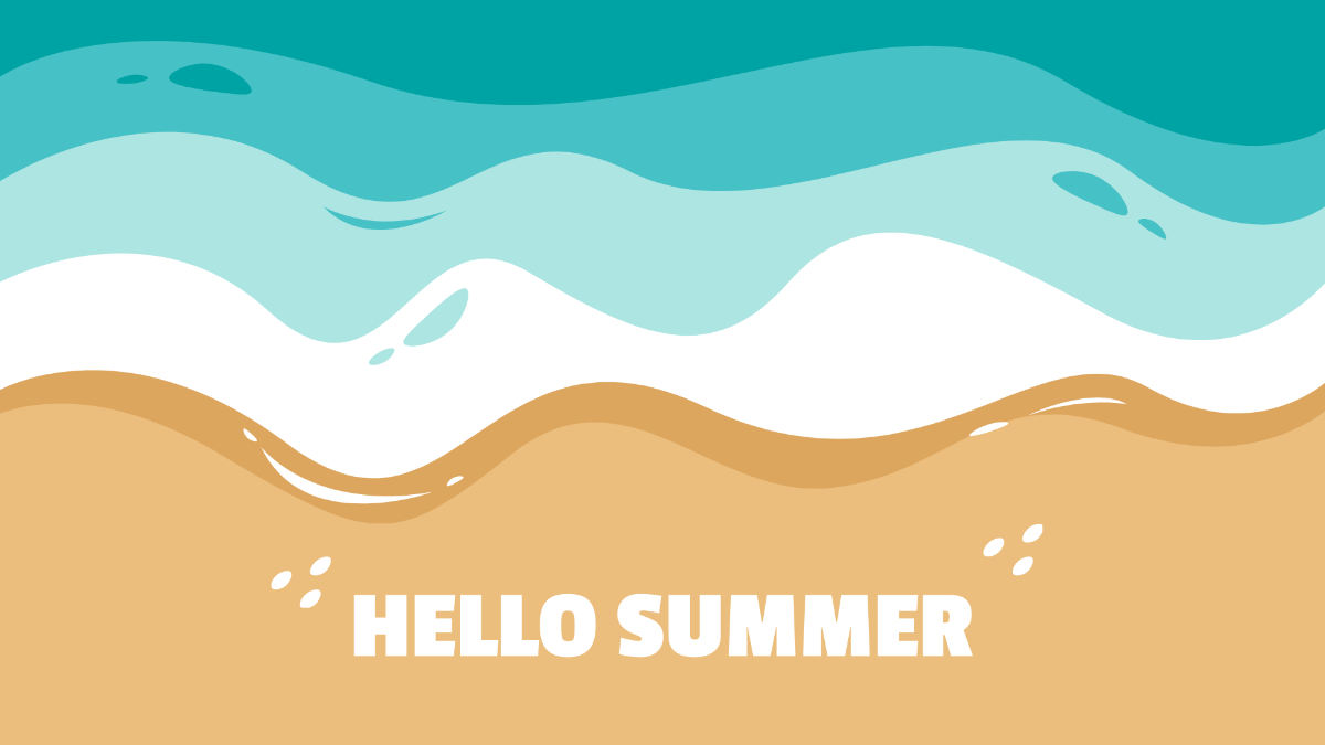 Hello Summer Background Template