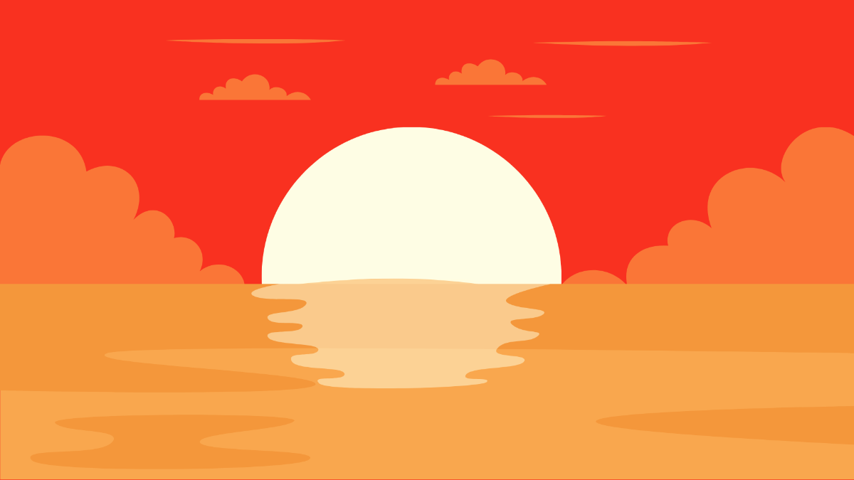 Summer Sunset Background Template