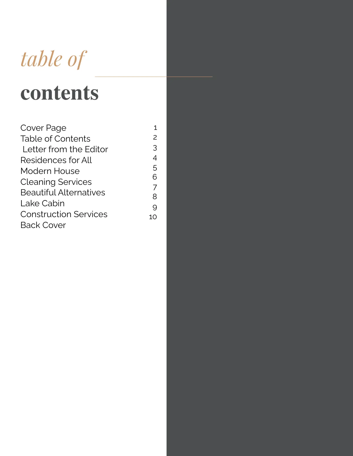 Free One Page Real Estate Catalog Template to Edit Online