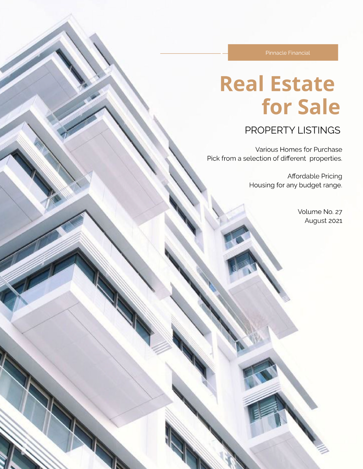 One Page Real Estate Catalog