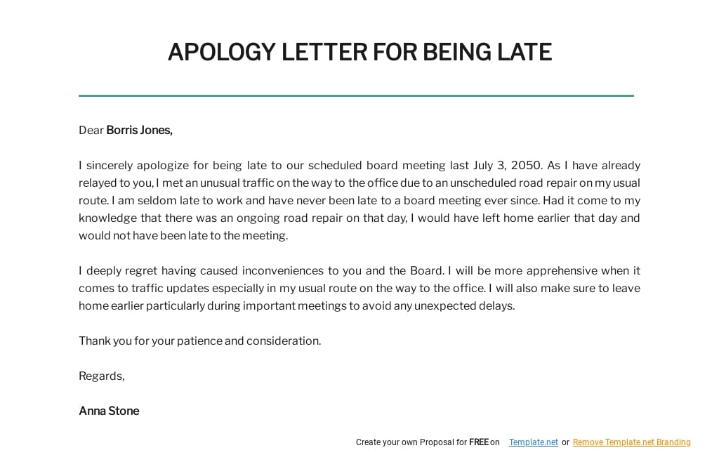 Free Apology Letter For Being Late Template.jpe