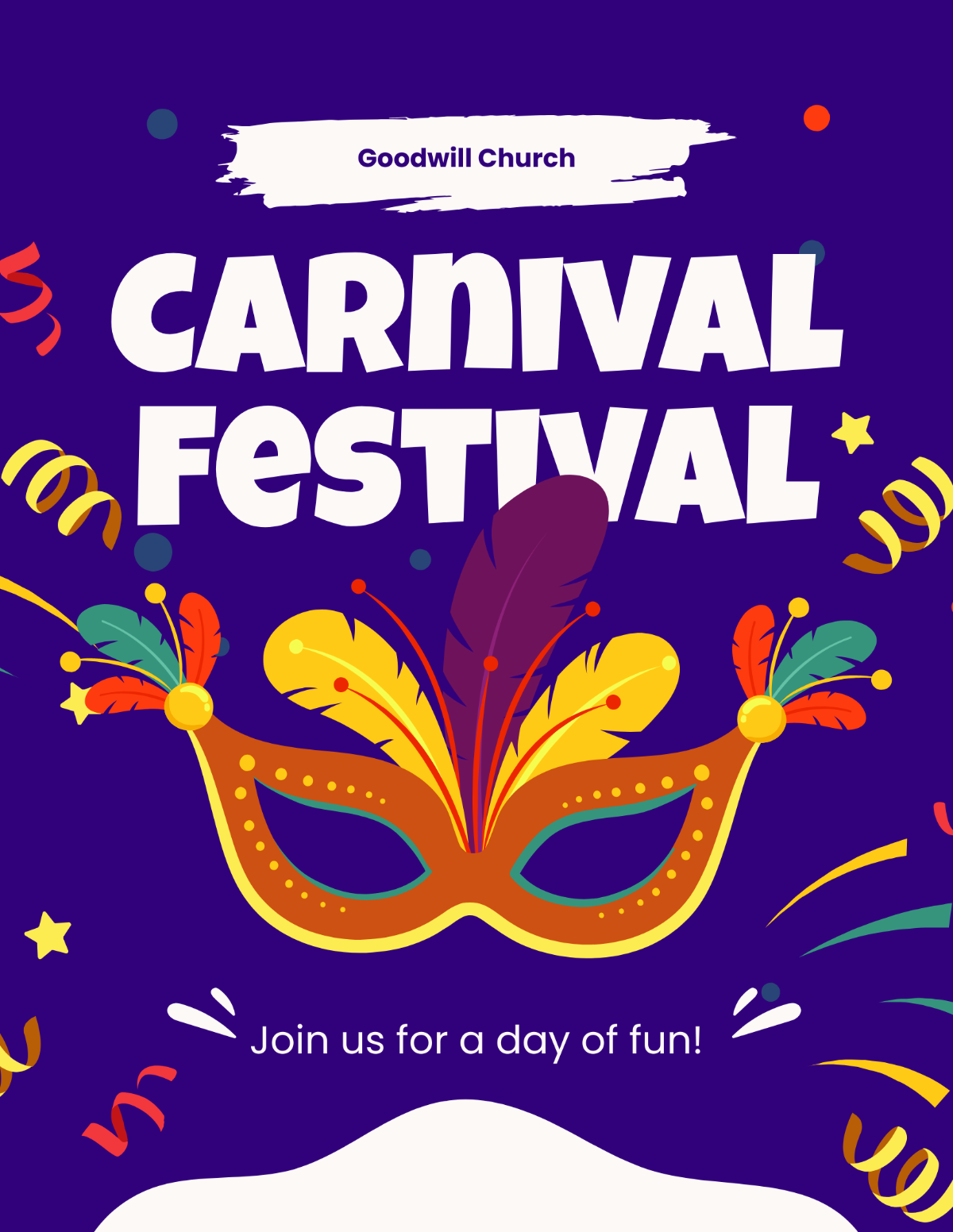 Church Carnival Flyer Template - Edit Online & Download