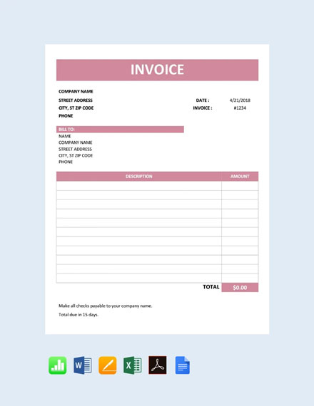 443+ Invoice Excel Templates - Free Downloads | Template.net