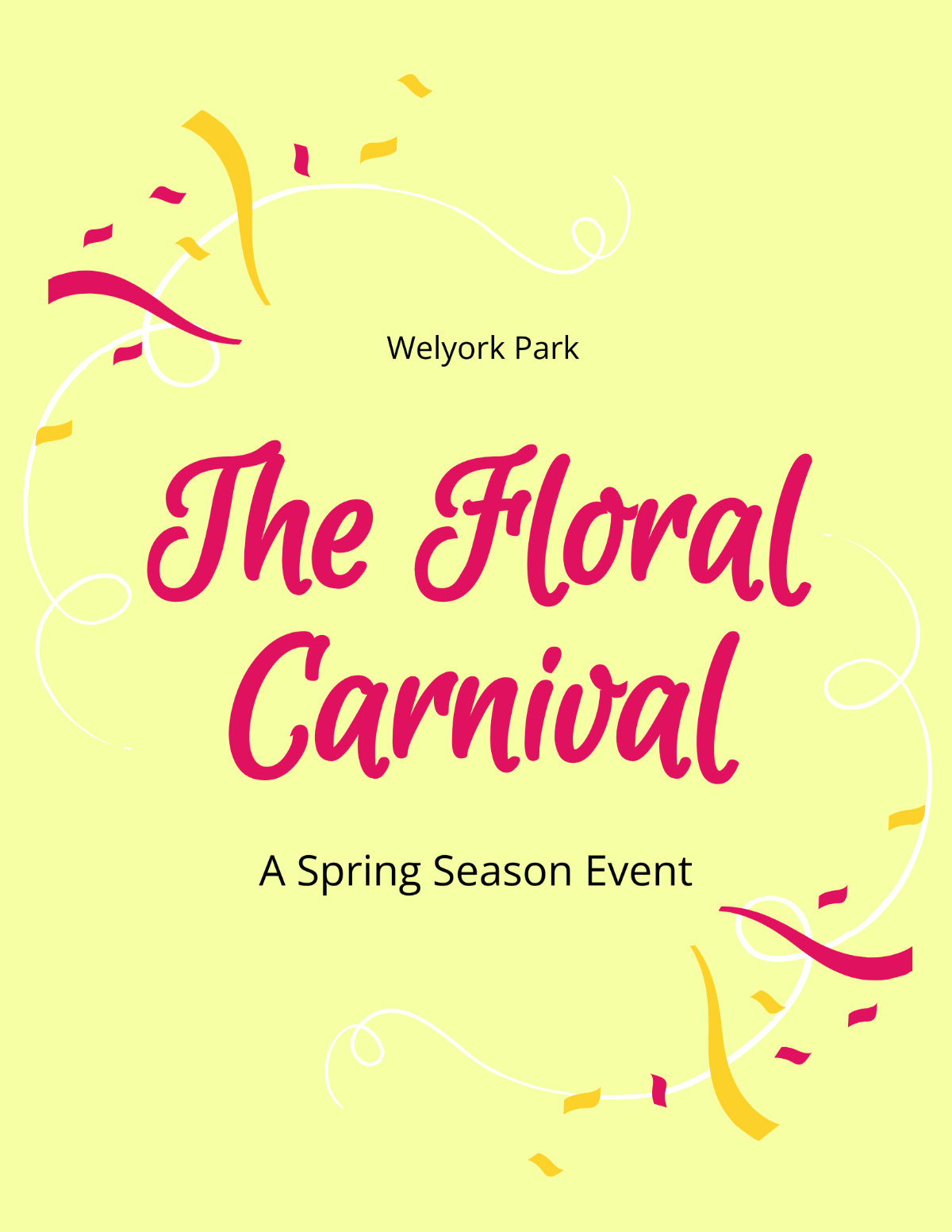Spring Carnival Flyer
