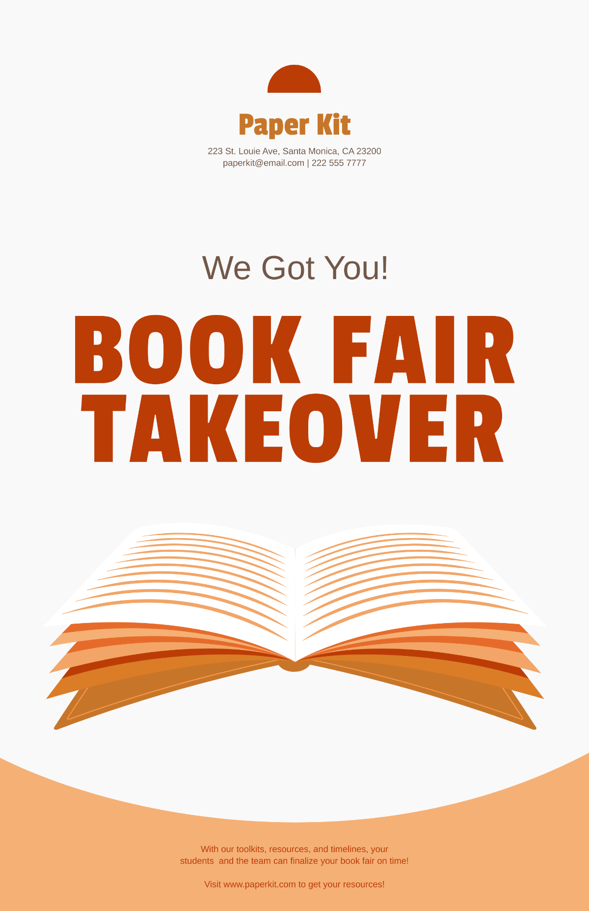 Book Fair Takeover Poster Template