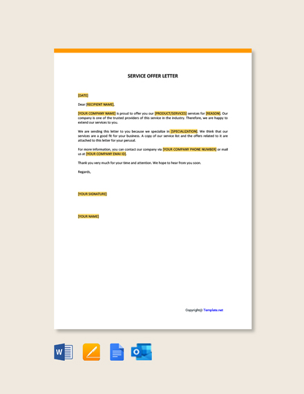 FREE Customer Service Offer Letter Template - Word | Google Docs