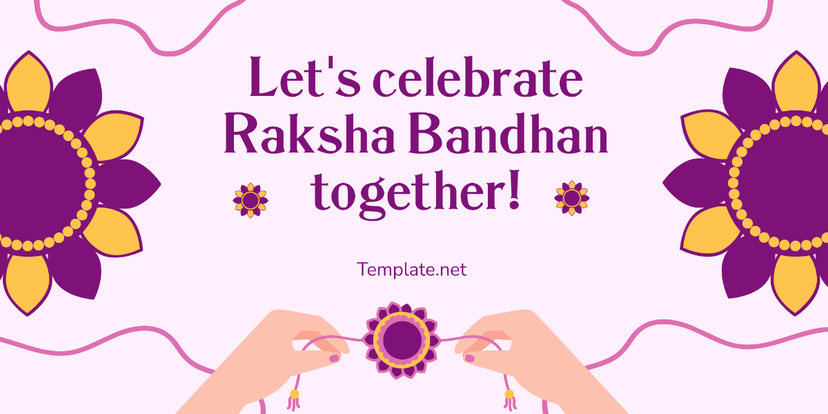 Free Raksha Bandhan Celebration Banner Template