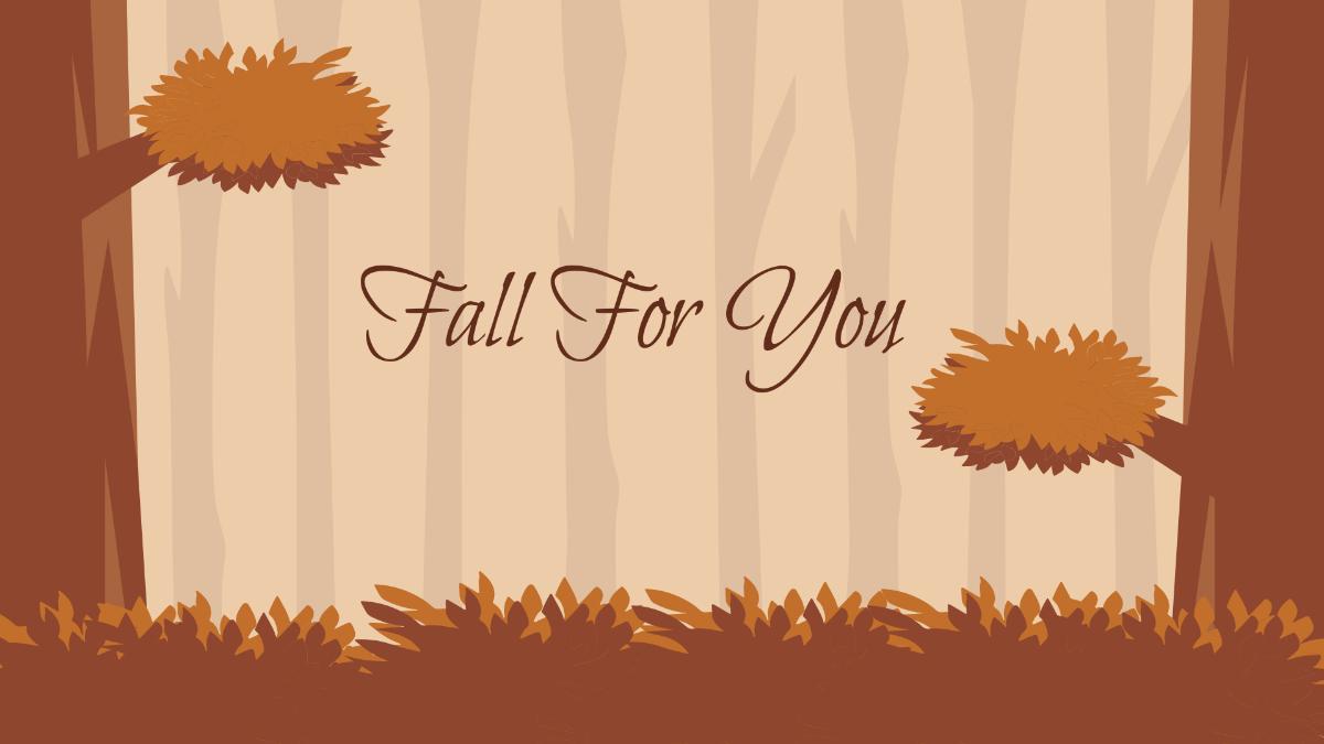 Fall Brown Wallpaper Template