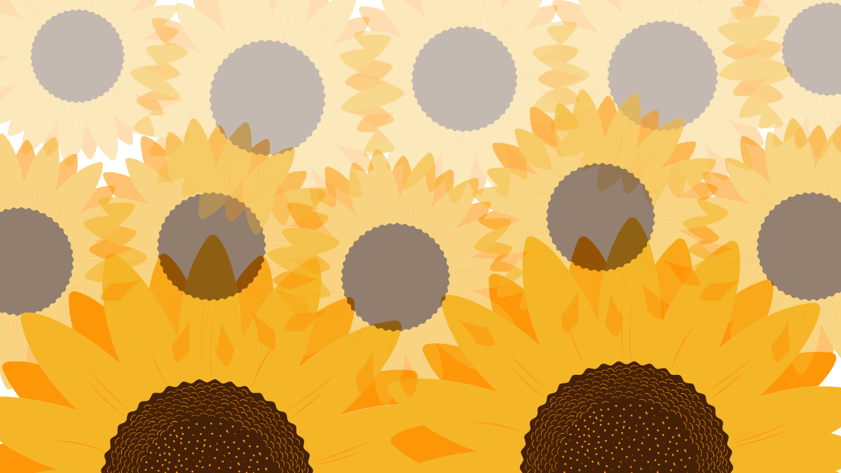 Free Faded Sunflower Background Template