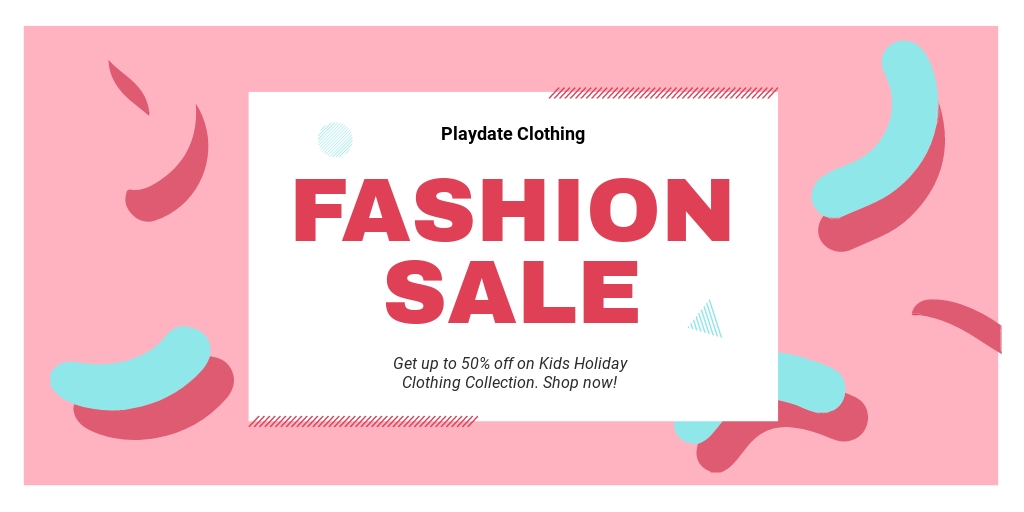 Editable Fashion Sale Twitter Post Template - PSD | Template.net