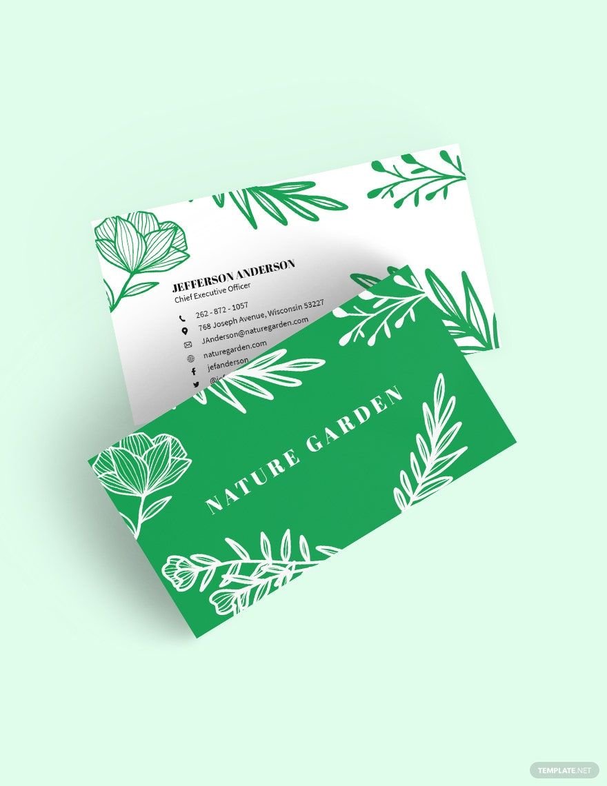 Nature Business Card Template
