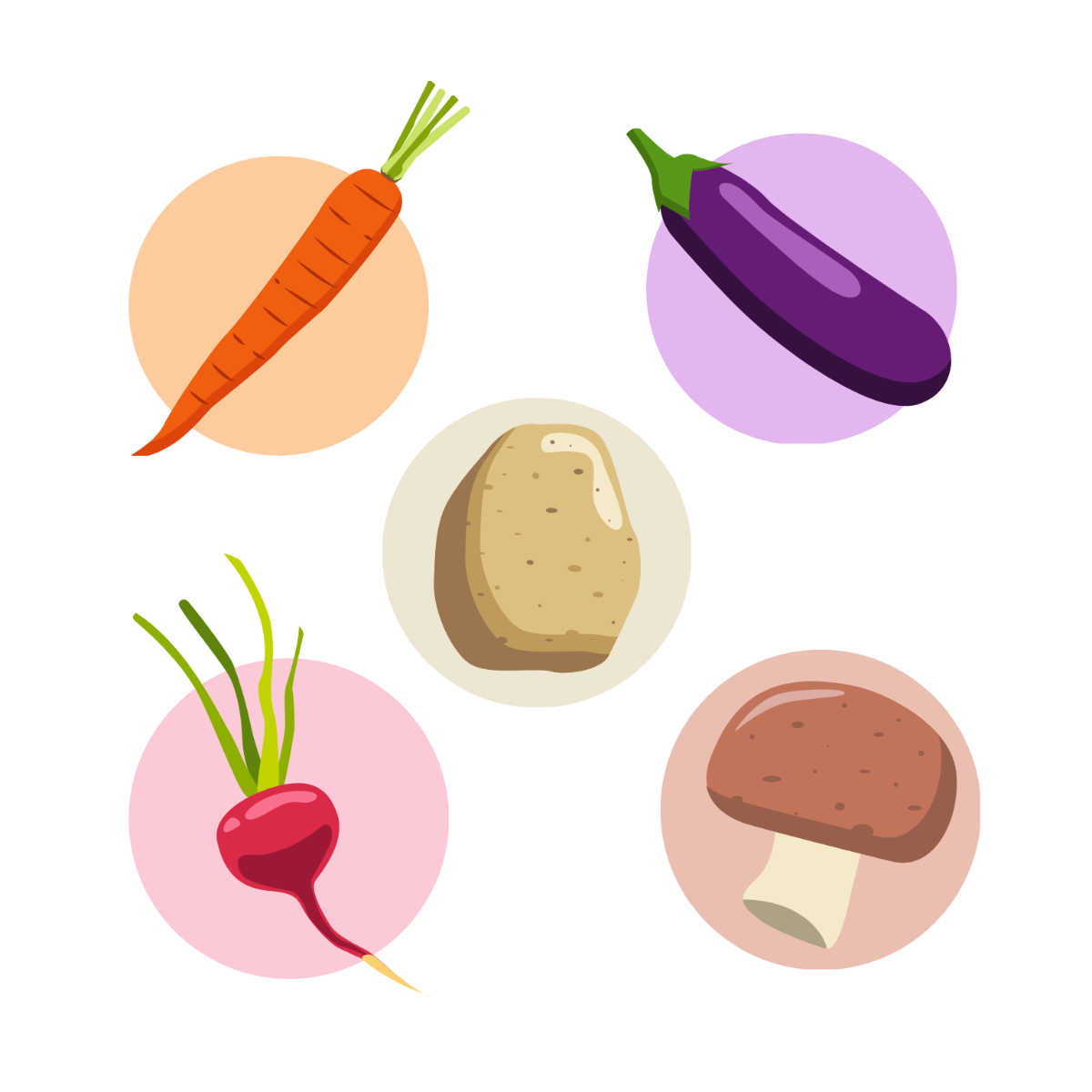 Free Vegetable Vector Template