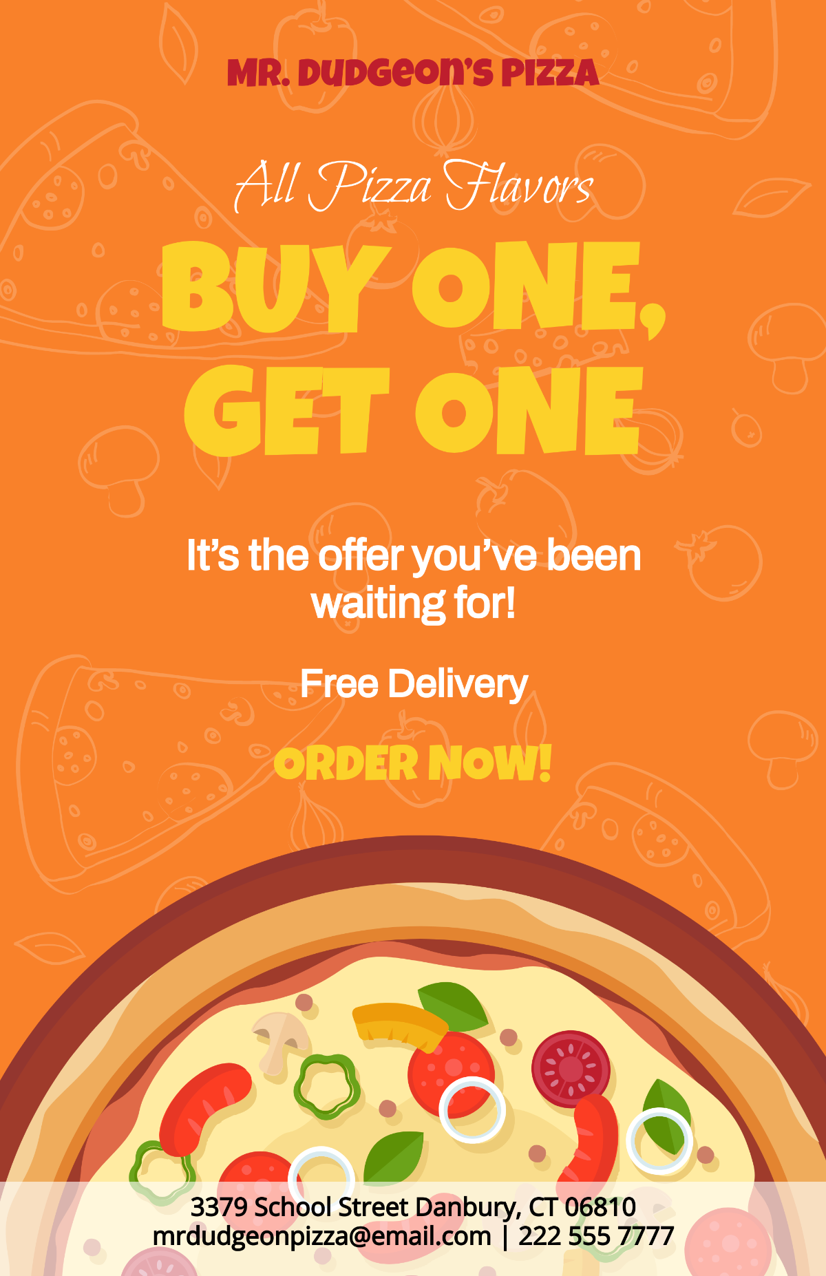 Pizza BOGO Poster Template