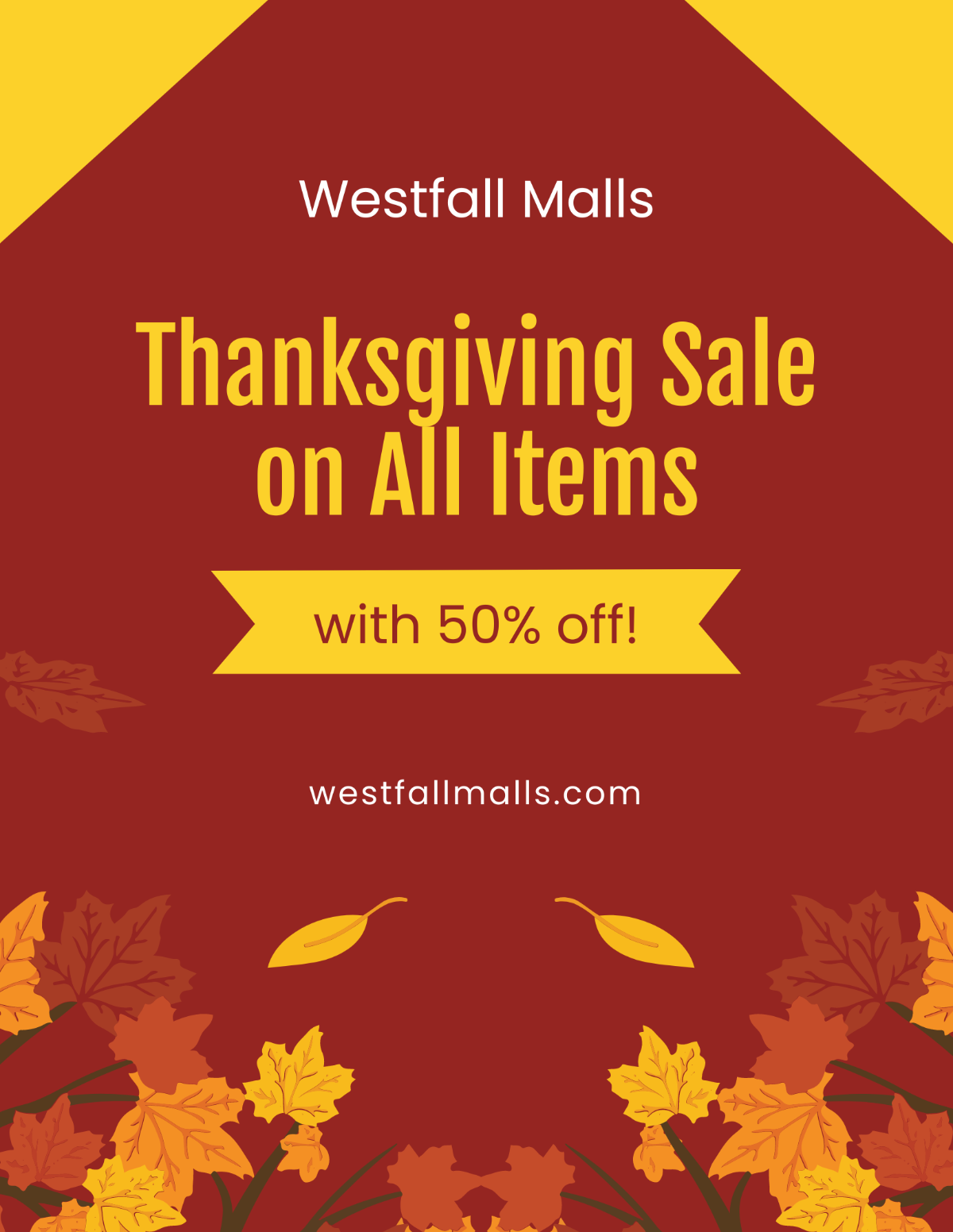 Free Thanksgiving Sale Flyer Template