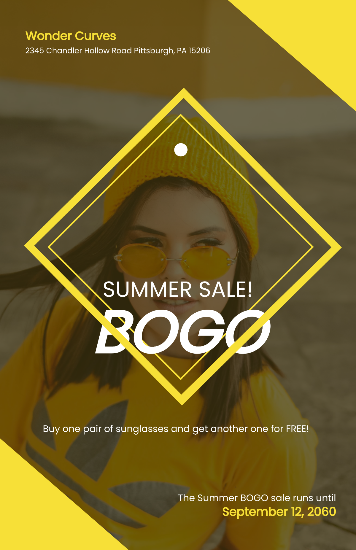 Free Summer BOGO Poster Template