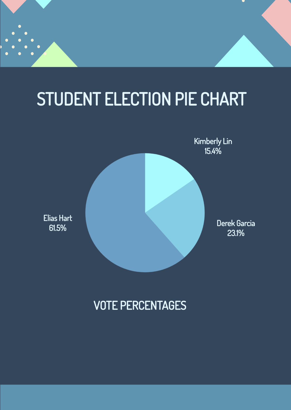 Student Election Pie Chart Template