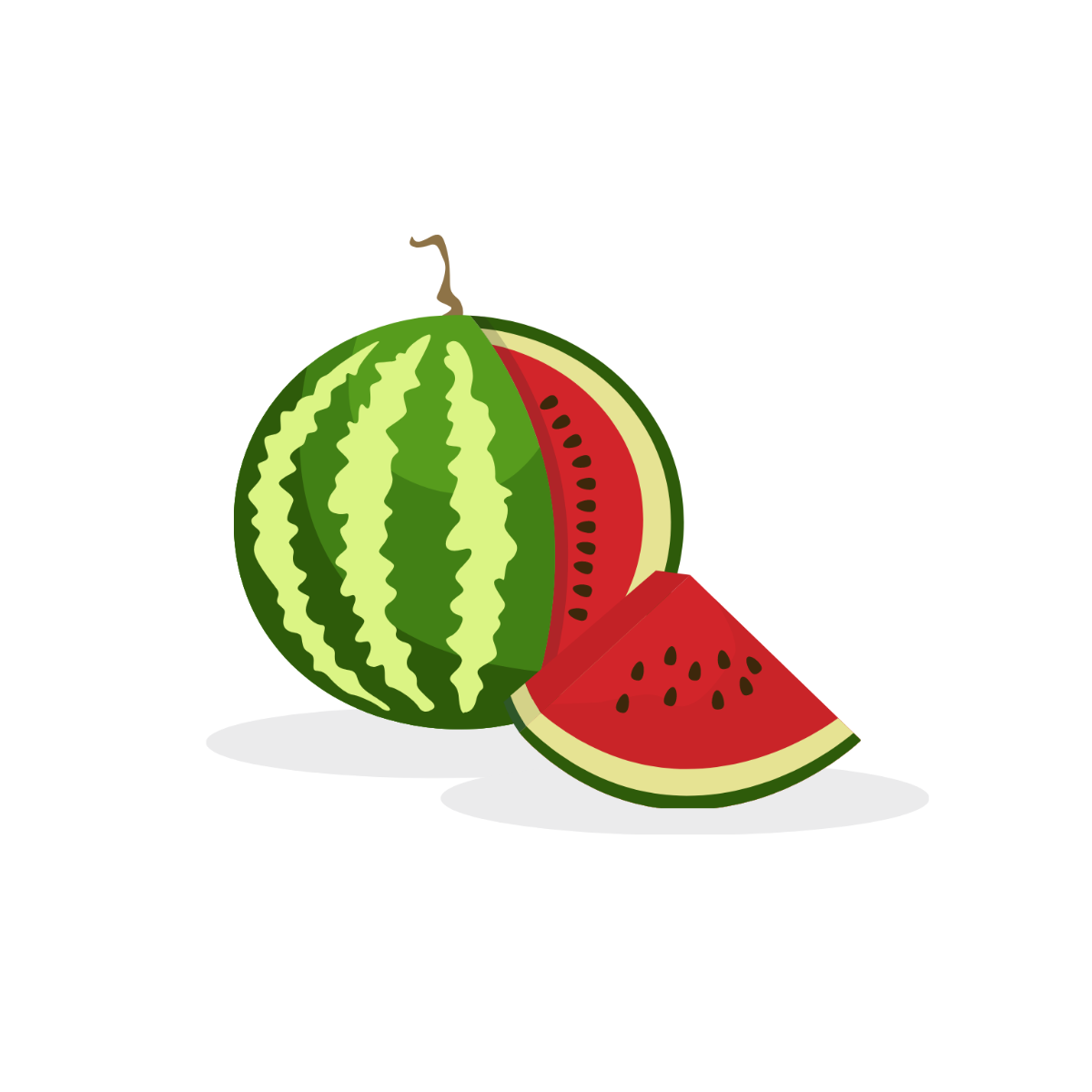 Watermelon Vector Template