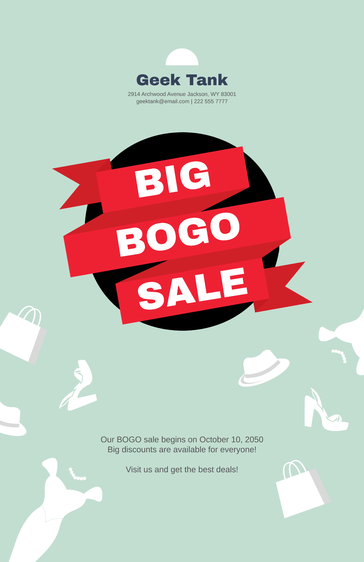 Classic BOGO Poster Template - Edit Online & Download