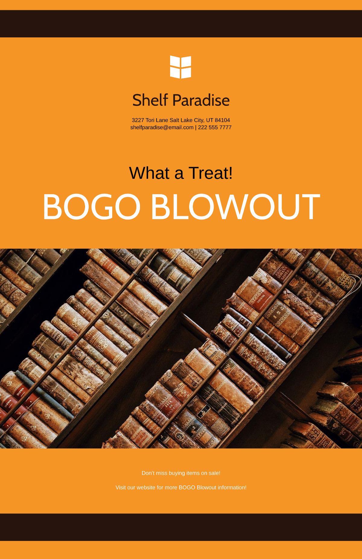 Free BOGO Blowout Poster Template