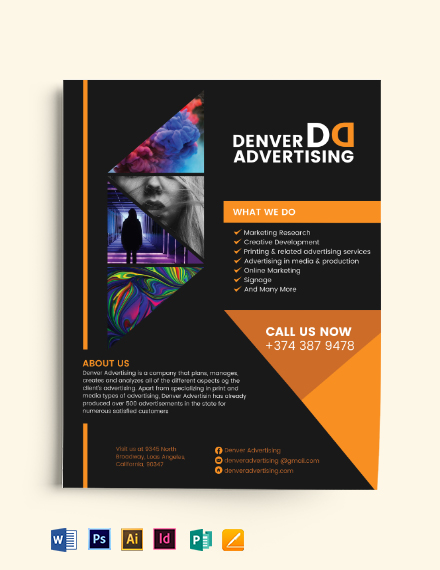 advertisment company flyer template