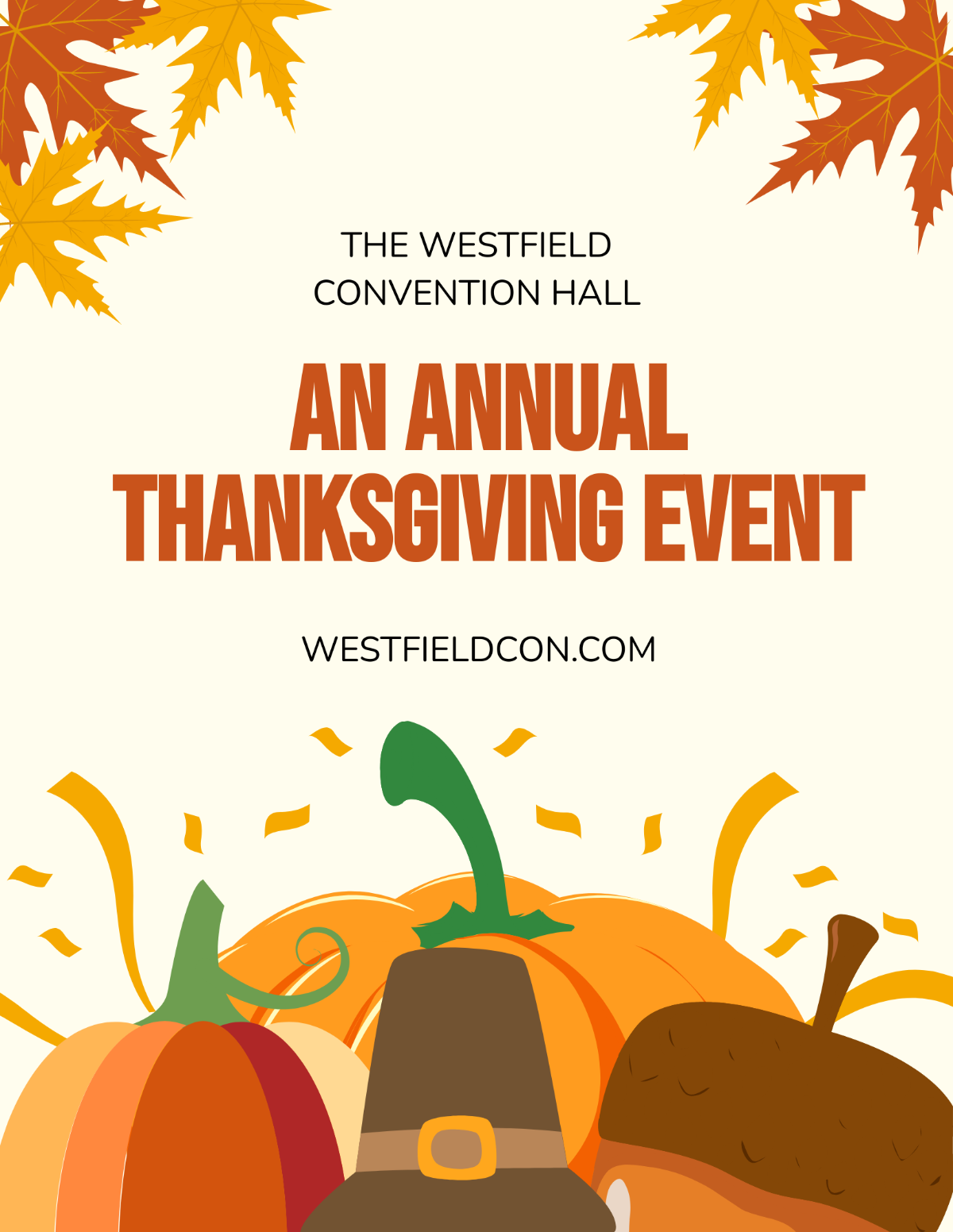 Free Thanksgiving Event Flyer Template
