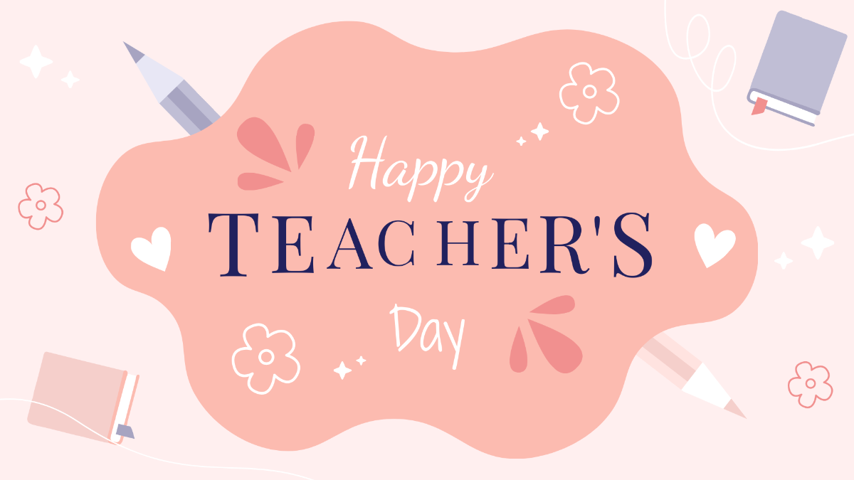Teacher's Day Greeting Background Template