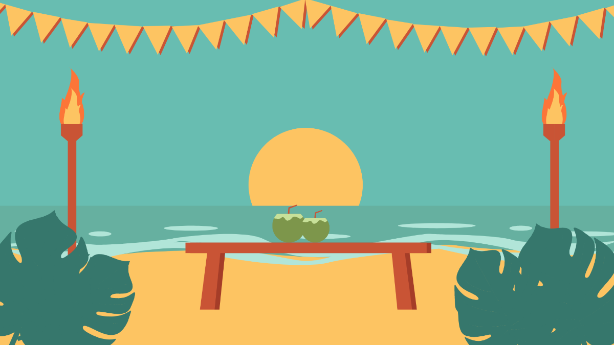 Summery Party Background Template