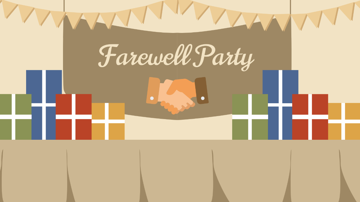 Free Farewell Party Background Template