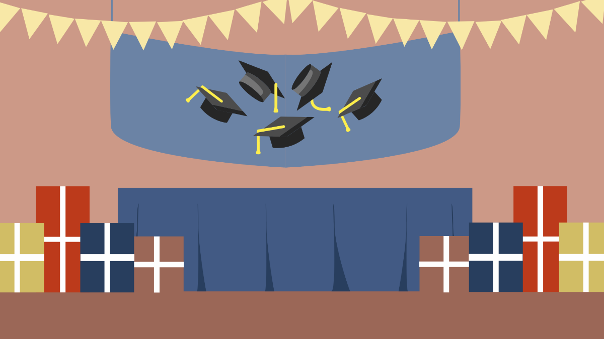 Graduation Party Background Template