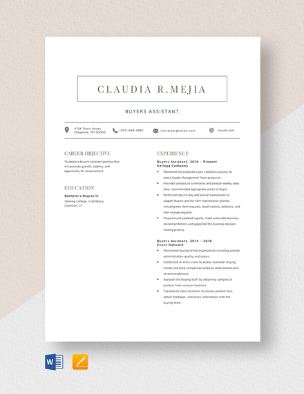 Doctor S Assistant Resume Template Word DOC