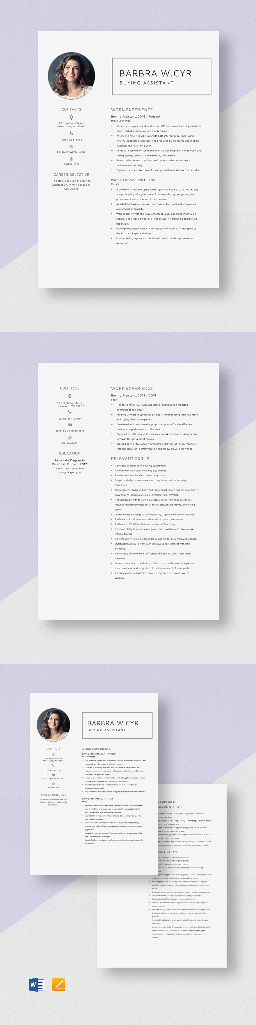 Free Assistant Dean of Students Resume Template - Word, Apple Pages ...