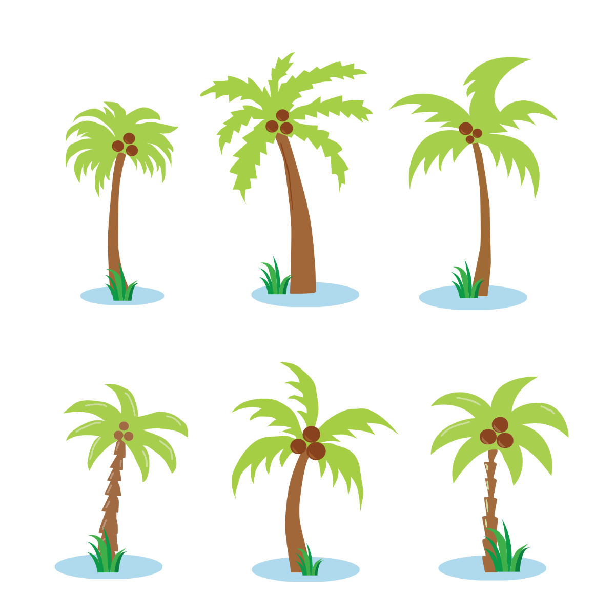 Free Palm Tree Vector Template
