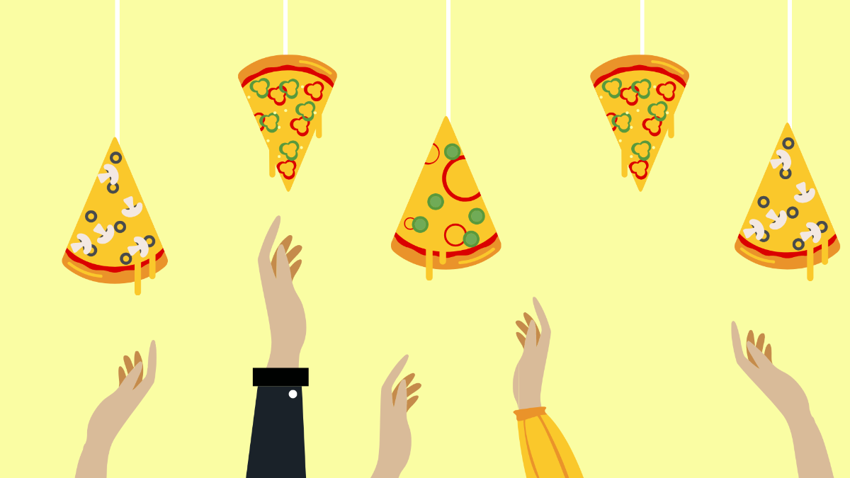 Free Pizza Party Background Template