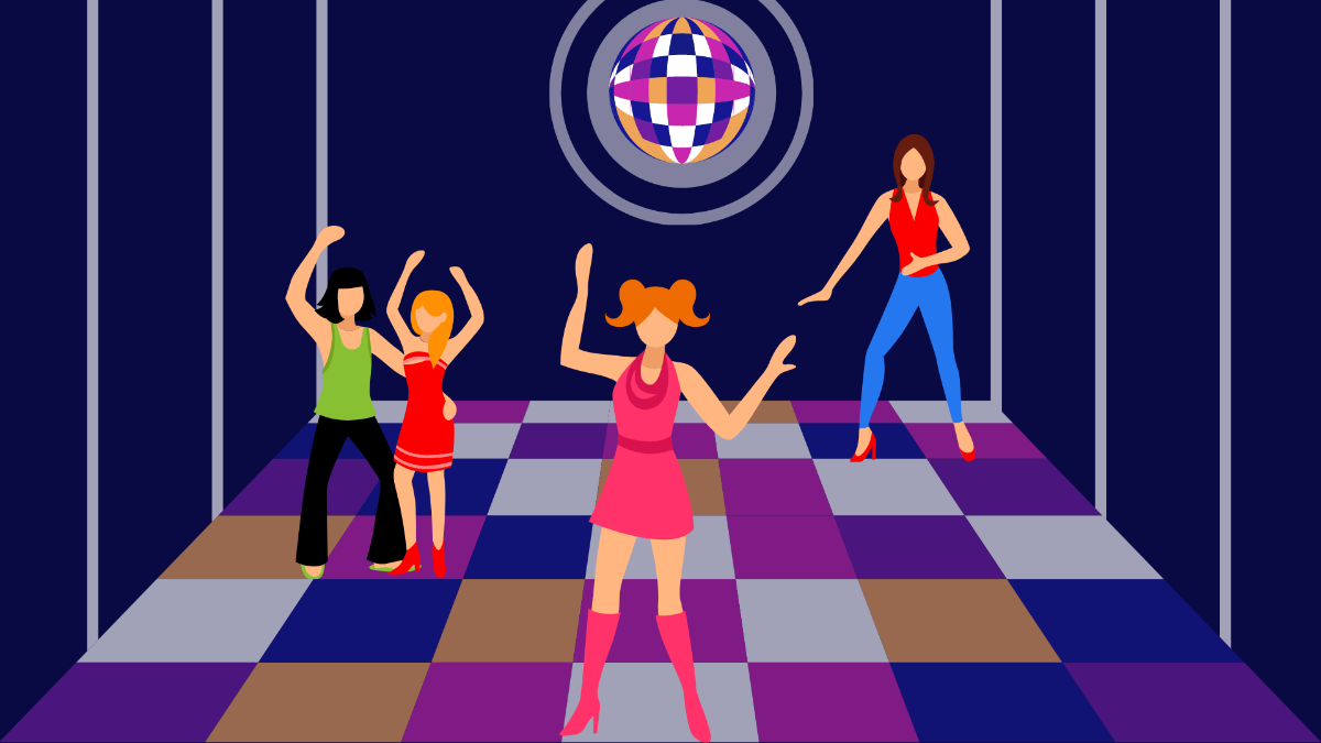 Party Disco Background Template