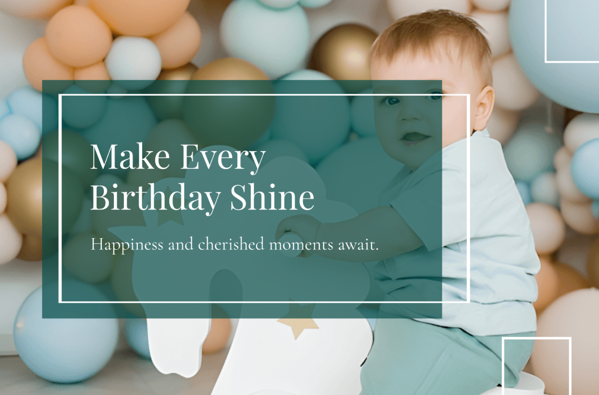 Free 1st Birthday Banner Template to Edit Online