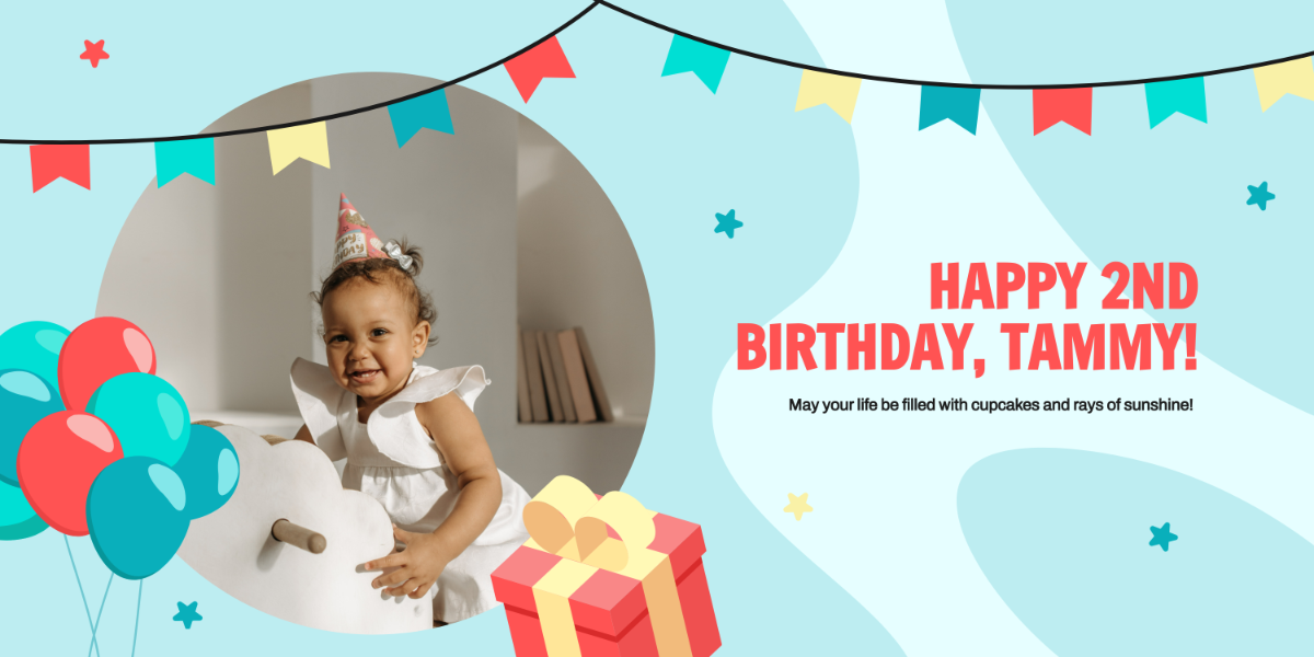 Free Baby Birthday Banner Template