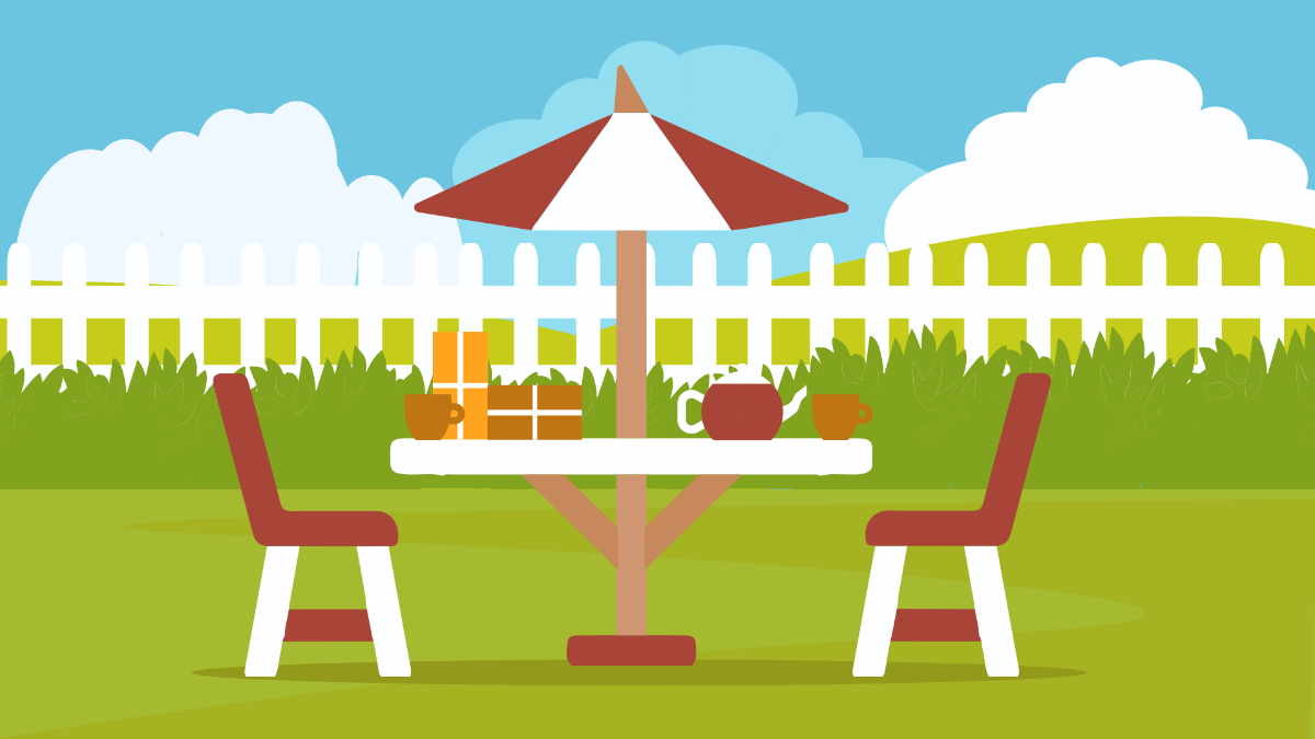 Garden Party Background Template