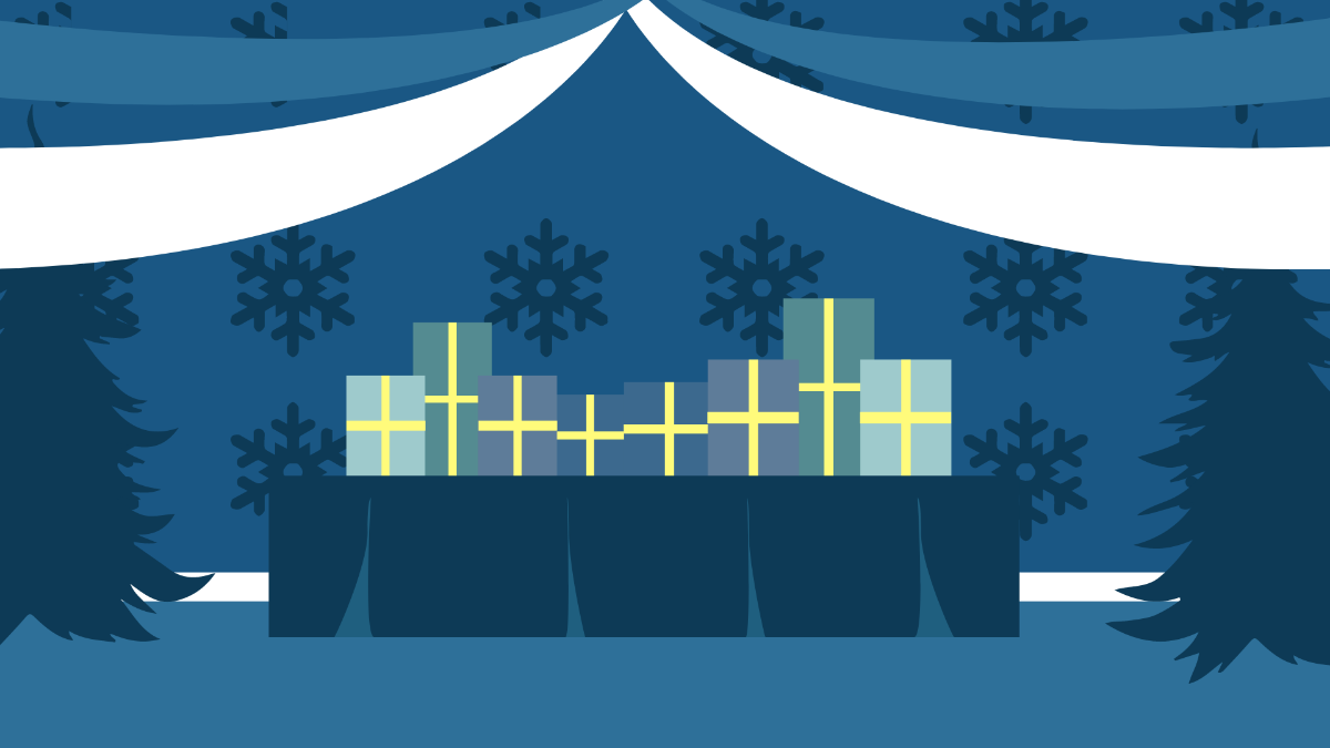 Winter Party Background Template