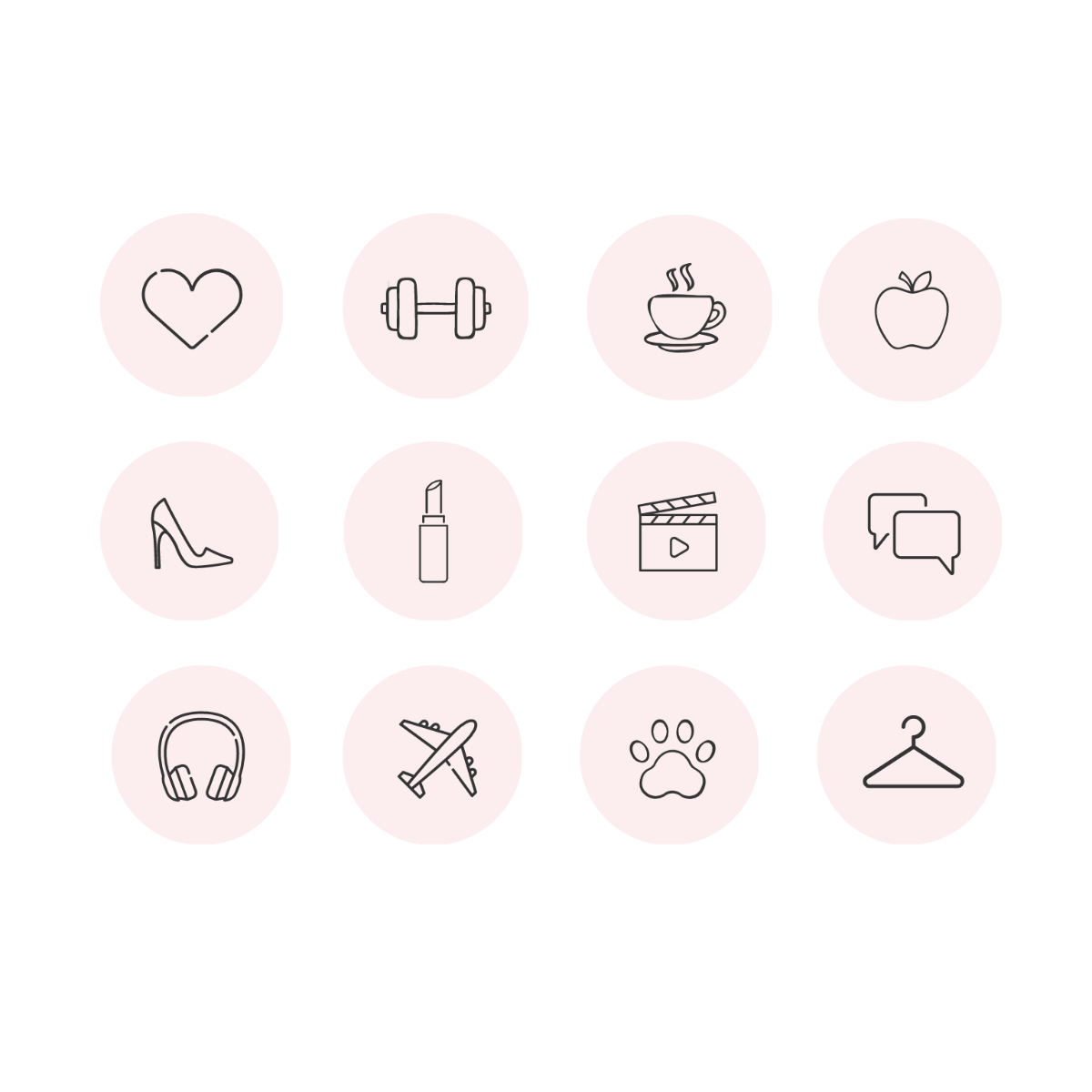 Instagram Highlight Icon Vector Template