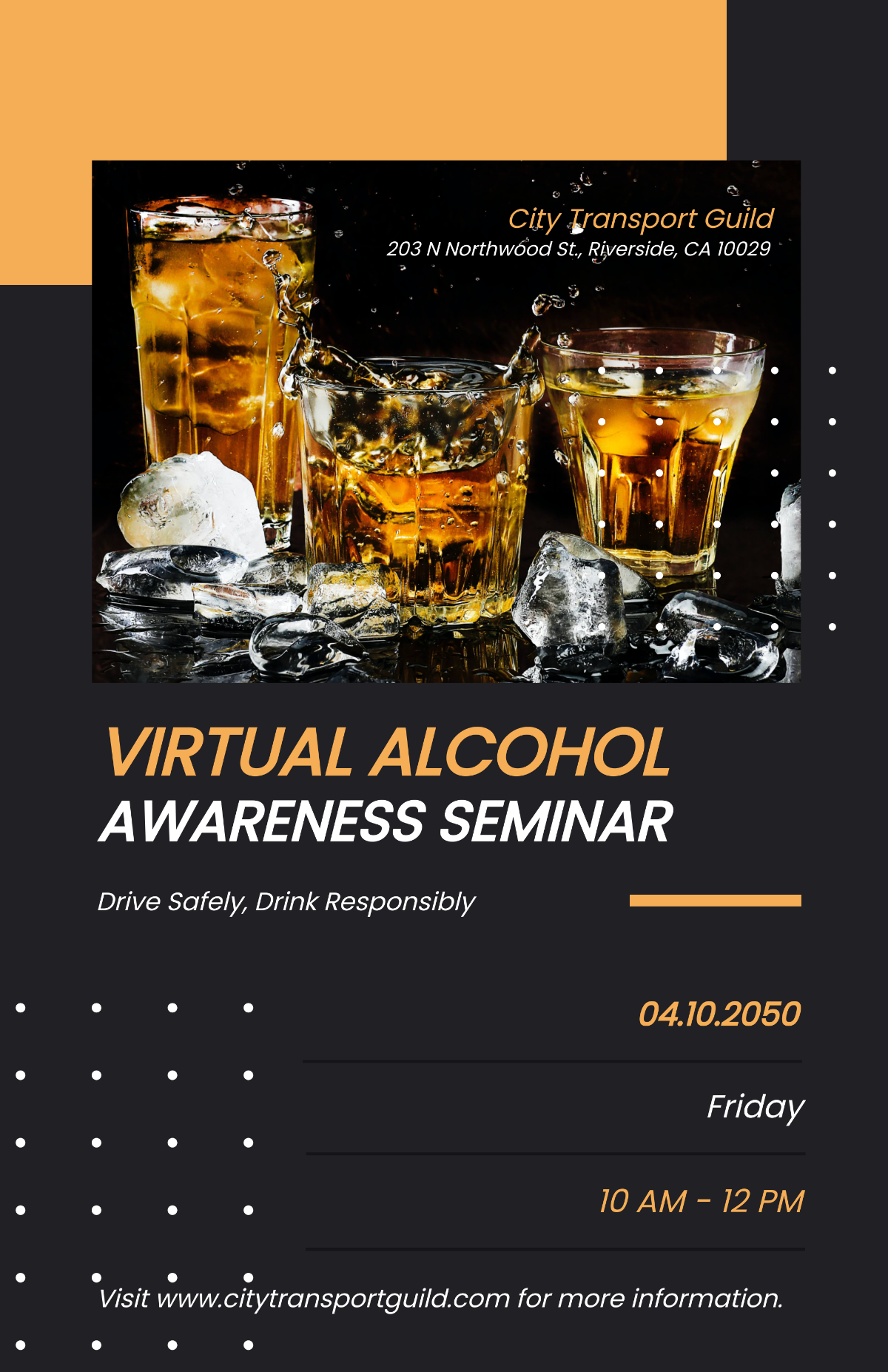 Free Alcohol Awareness Poster Template