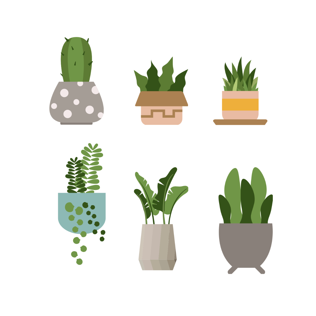 Free Potted Plant Vector Template