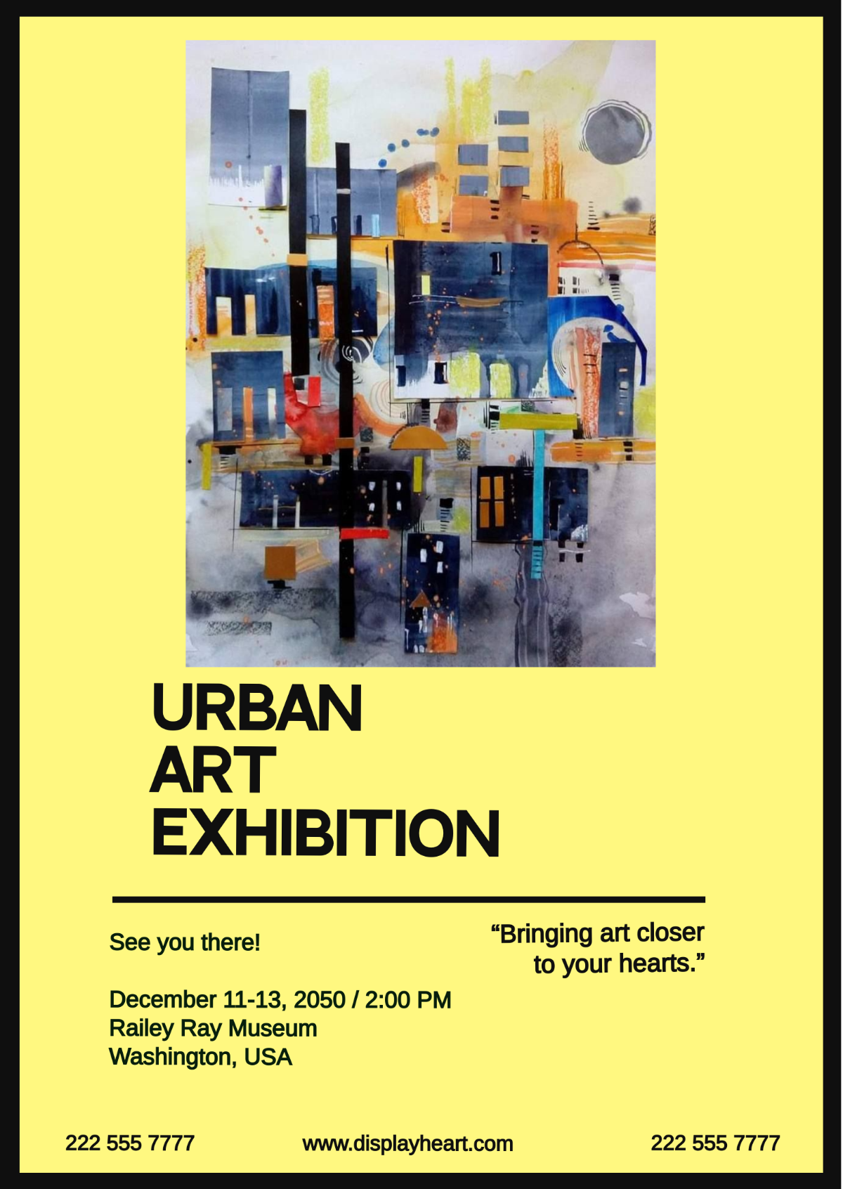 Free Urban Art Exhibition Flyer Template
