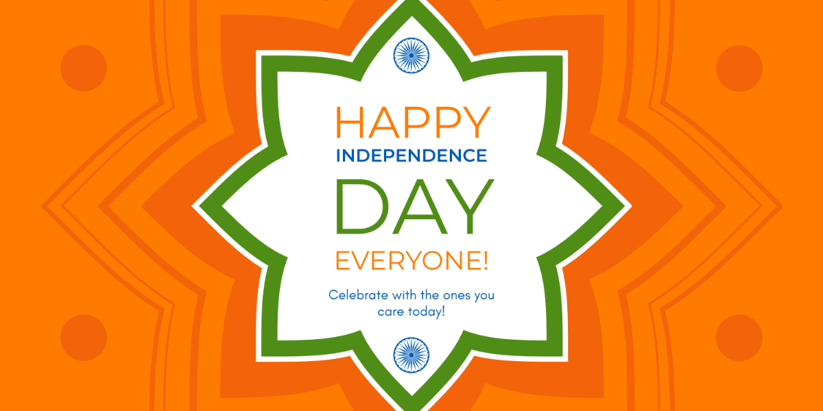 Happy India Independence Day Banner Template