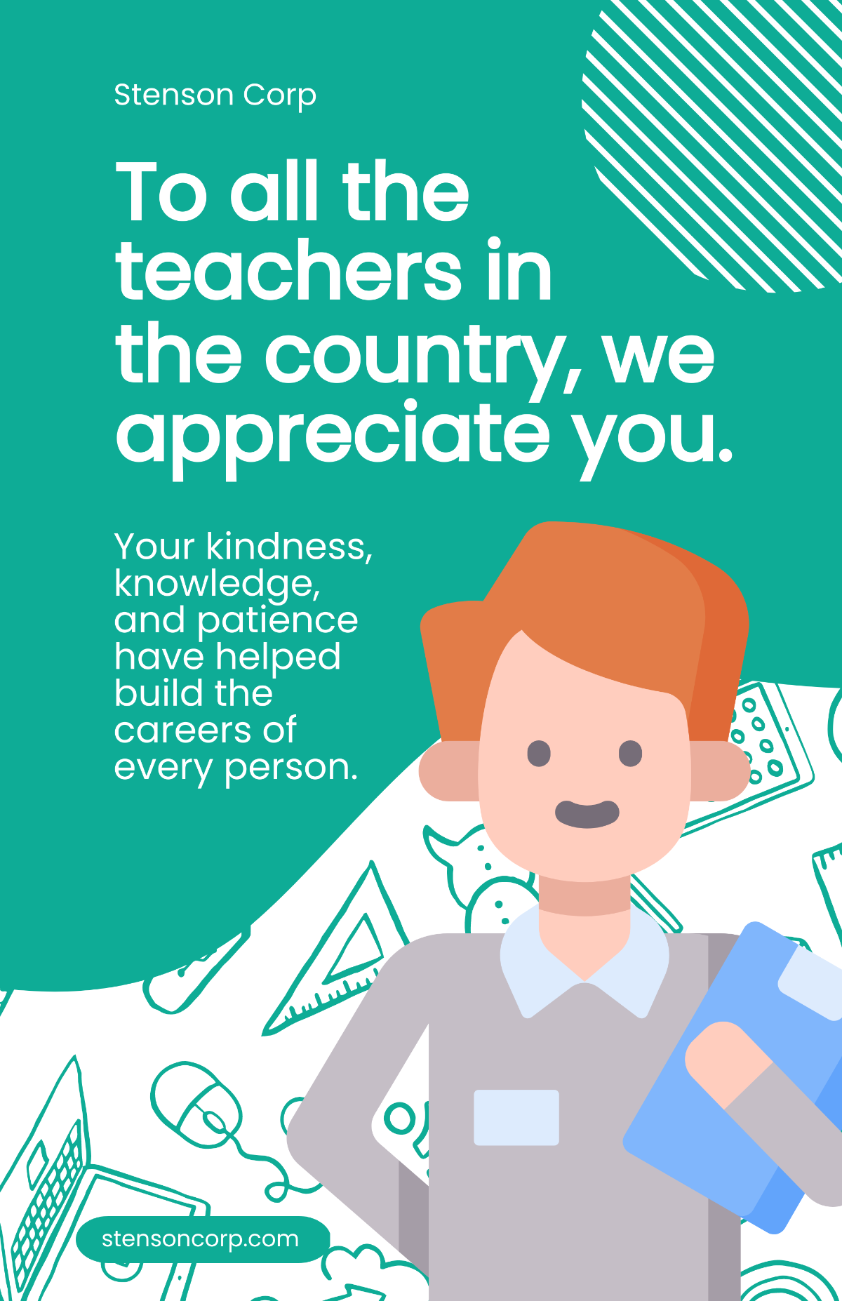 Free Teacher Appreciation Poster Template