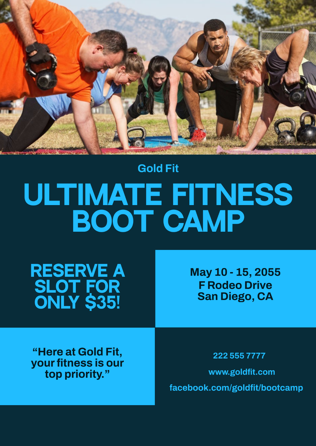 Advertising Boot Camp Flyer Template - Edit Online & Download