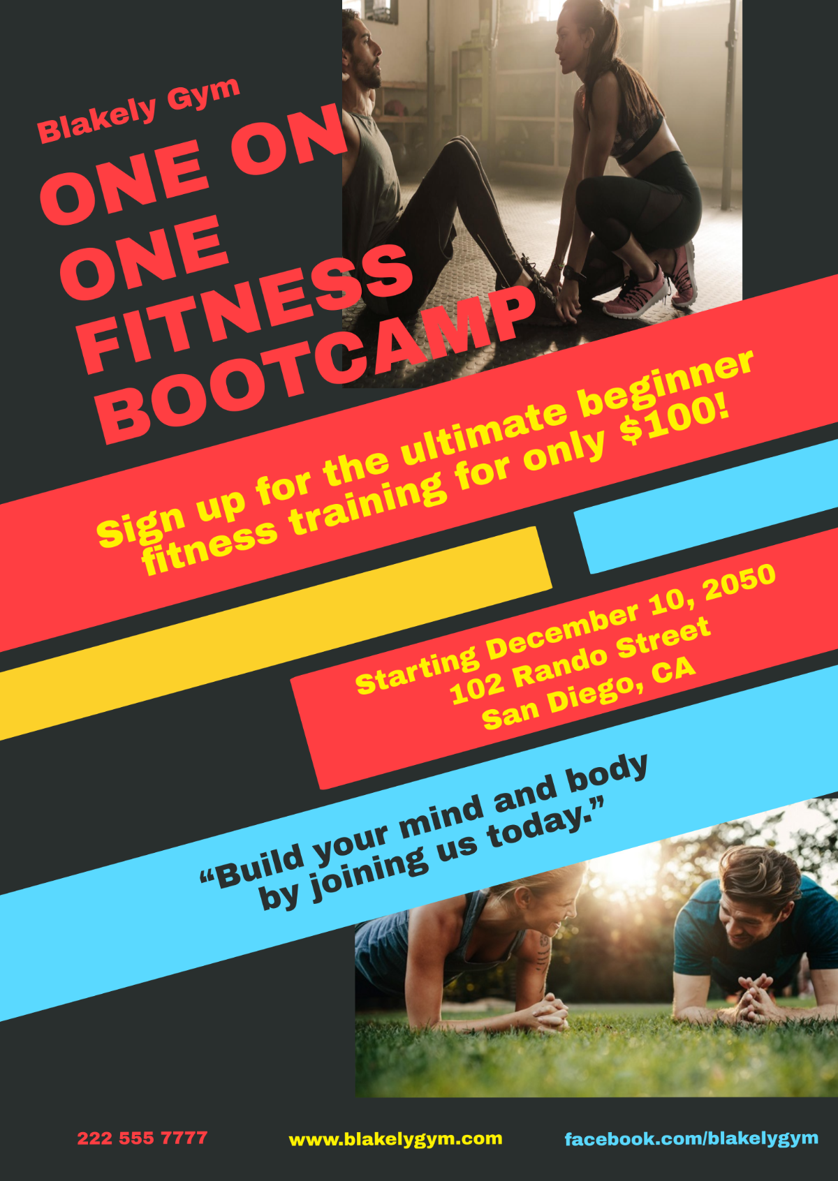 Personal Training Boot Camp Flyer Template