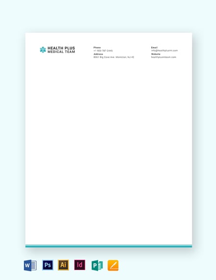 14+ Best Medical Letterhead Templates - AI, InDesign, Word, PSD, Publisher